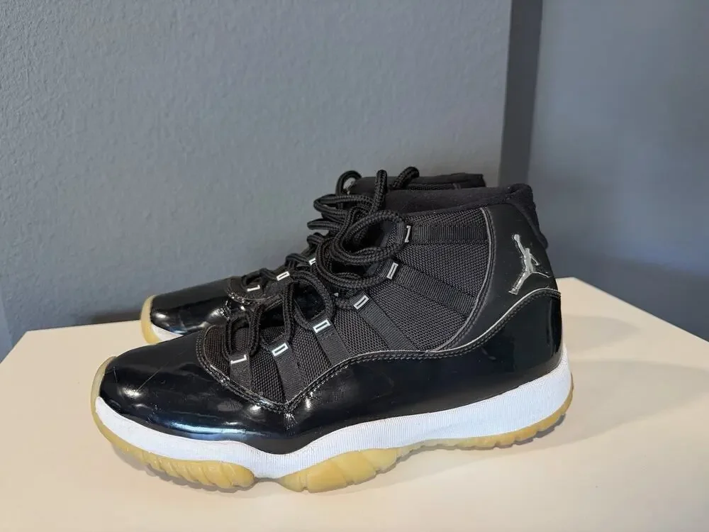 Air Jordan 11 Retro Jubilee 25th Anniversary Black CT8012-011 Men's Size 10.5